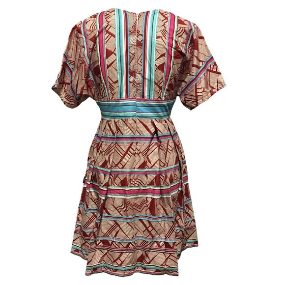 Woodin West African Wax Print Dress - NWT - Picture 6 of 7